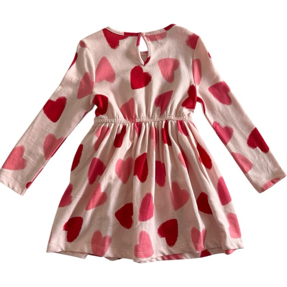 Carter’s Girls Fleece Heart Printed Fleece Dress - Picture 2 of 2